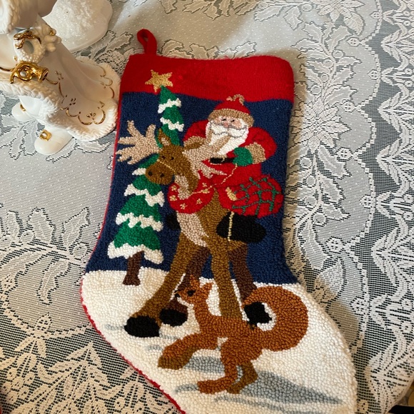 Christmas Stocking with Santa - Picture 6 of 6